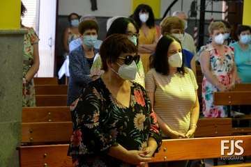 Solemne función religiosa en el templo de Lomo Magullo en honor de la Virgen de las Nieves/Francisco Javier Santana.